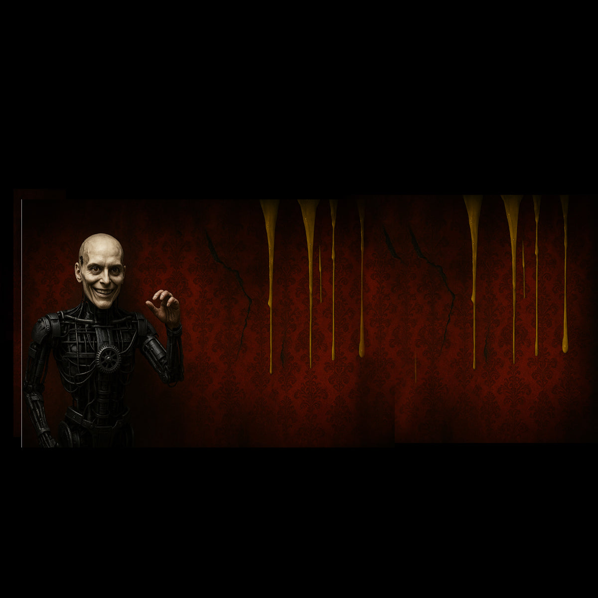 Showcasing one of our popular Animatronic Human models in a chilling setup