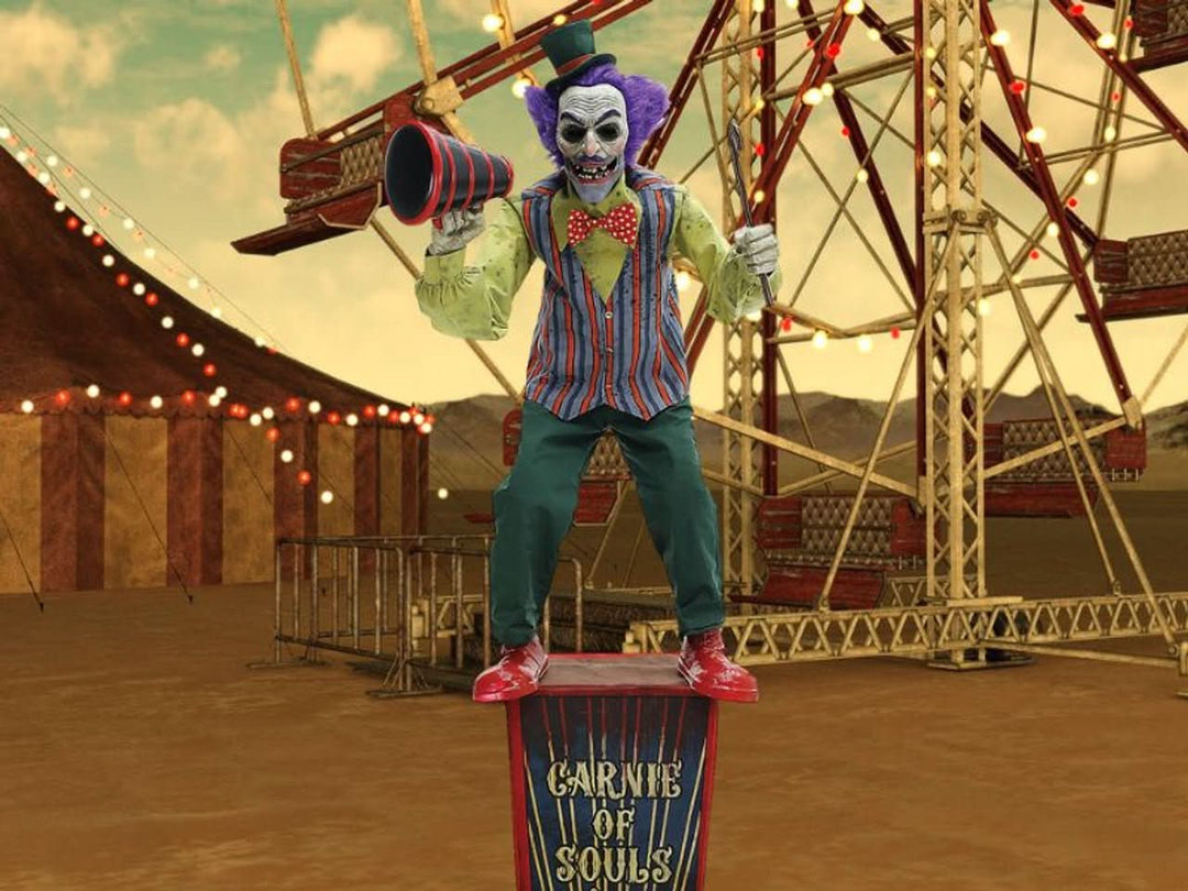Animated Halloween Prop: 6" Carnival Barker Electric 