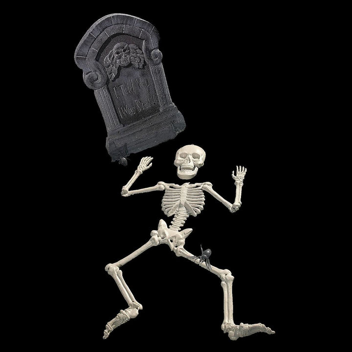 Tombstone & Skeleton Graveyard Halloween Decorations Set