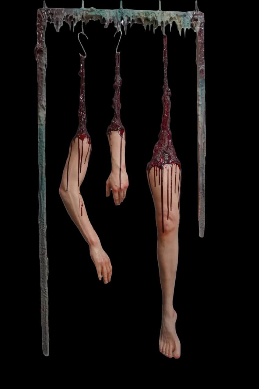 Dangler Bloddy Body Part 3 Piece Combo Halloween Prop