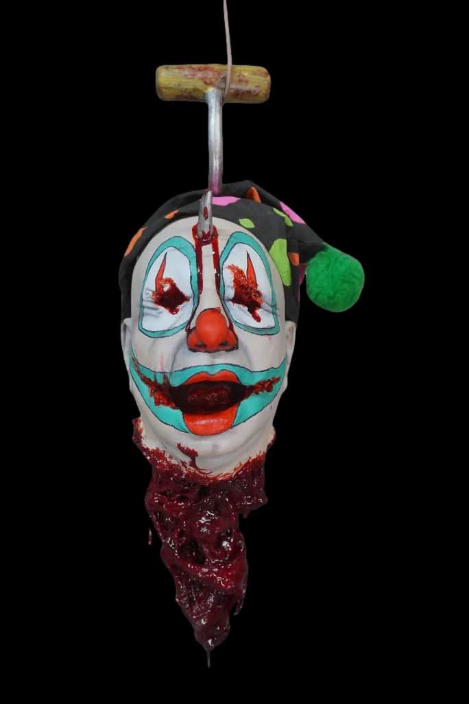 Deadpan Severed Head Clown Dangler