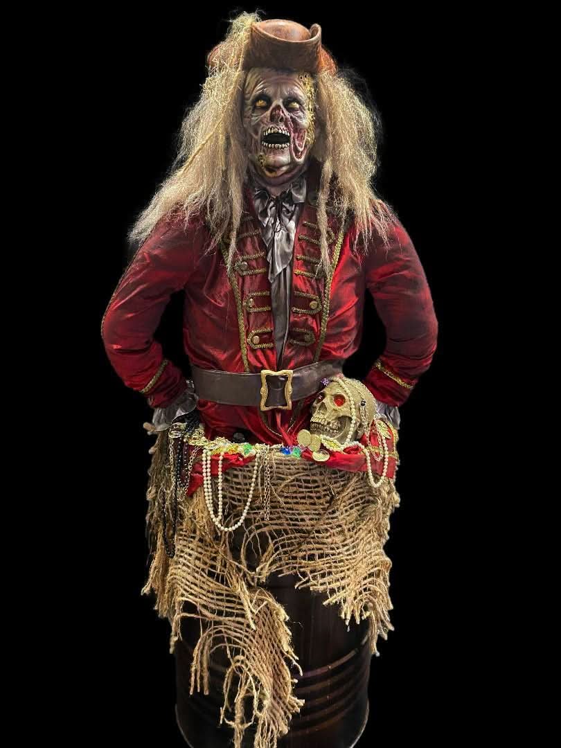 "Drunken Jack" Zombie Pirate Halloween Animatronic