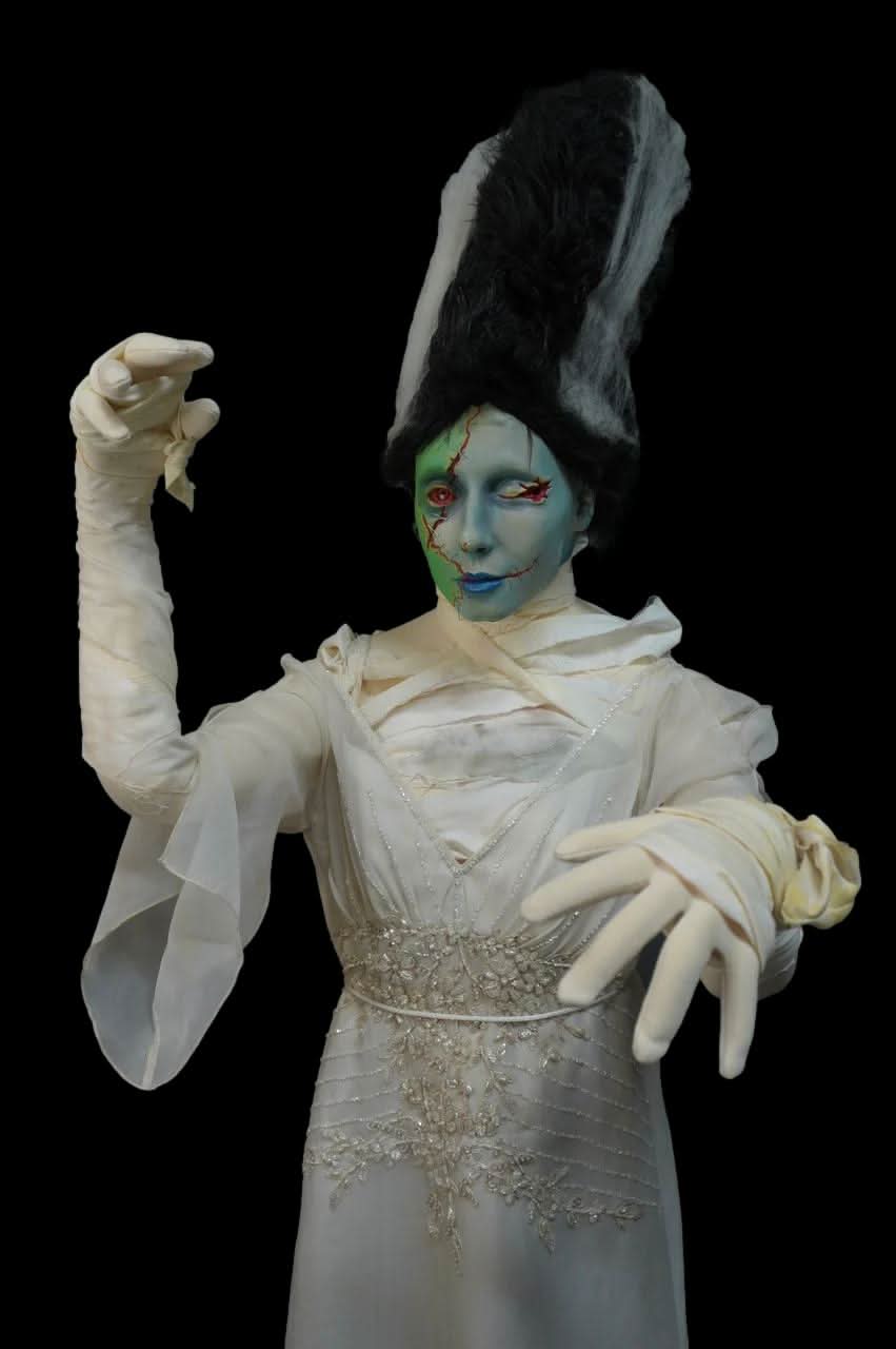 "Glowing Bride of Frankenstein" Professional Halloween Prop
