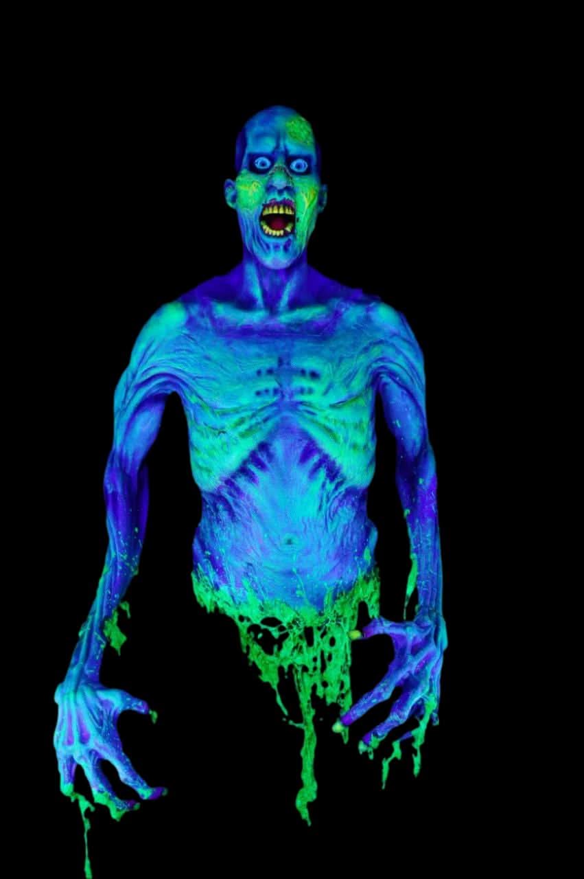 Glowing Monster Zack Torso Halloween Prop