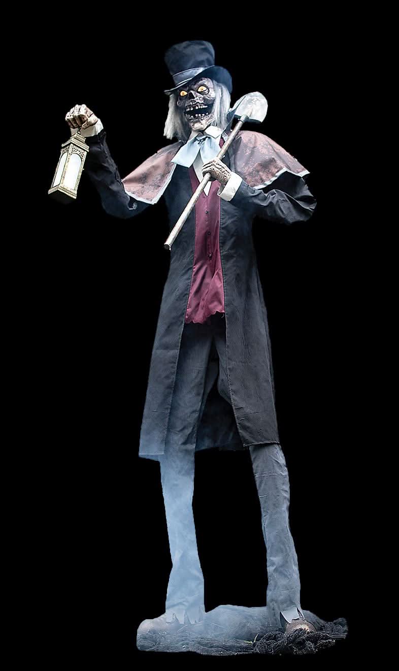 "Graveyard Host" Electric Animated Halloween Prop
