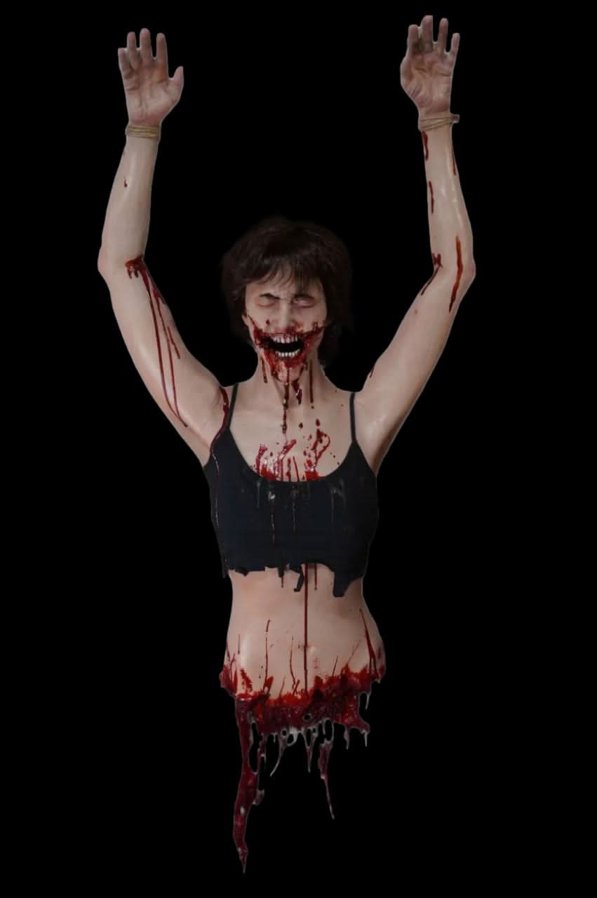 Horrified Agatha Dangler Halloween Prop