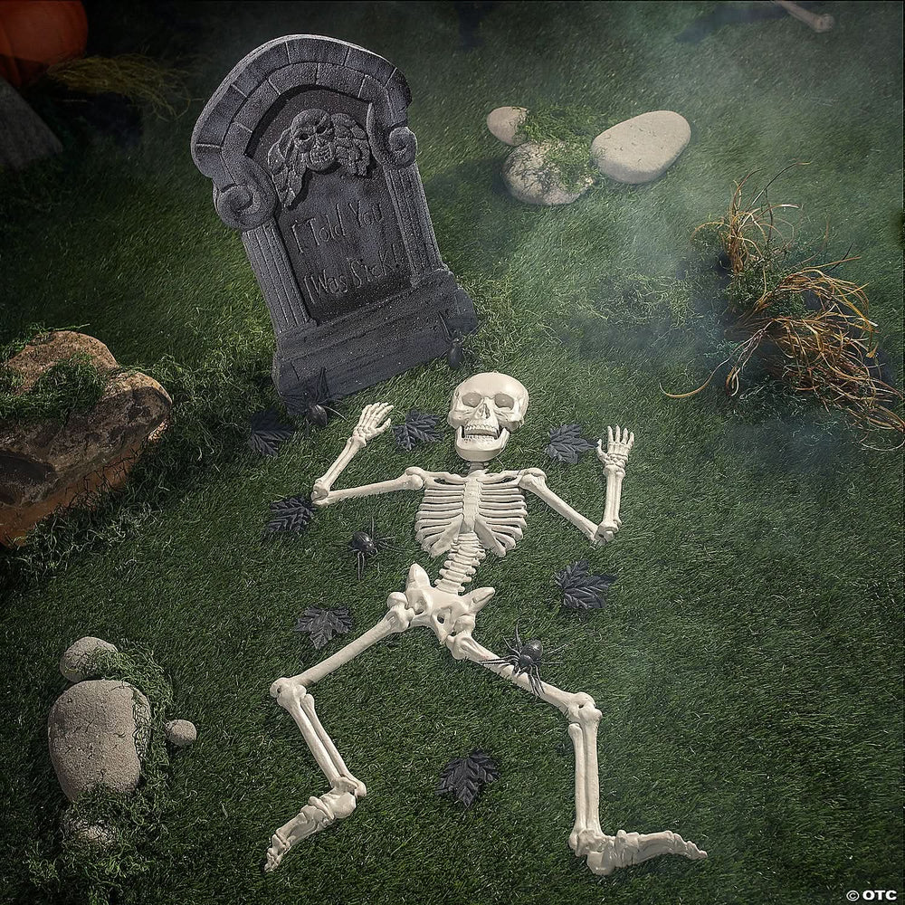 Tombstone & Skeleton Graveyard Halloween Decorations Set