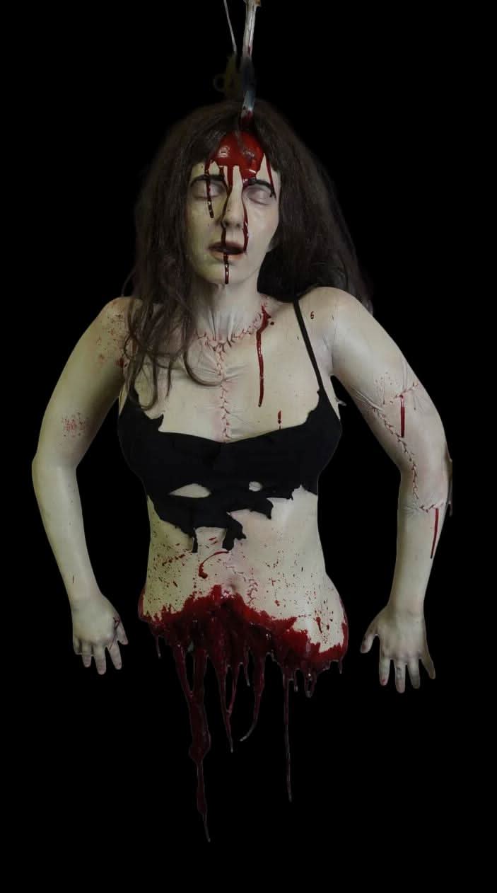 Meat Hook Meredith Hanging Torso Halloween Prop