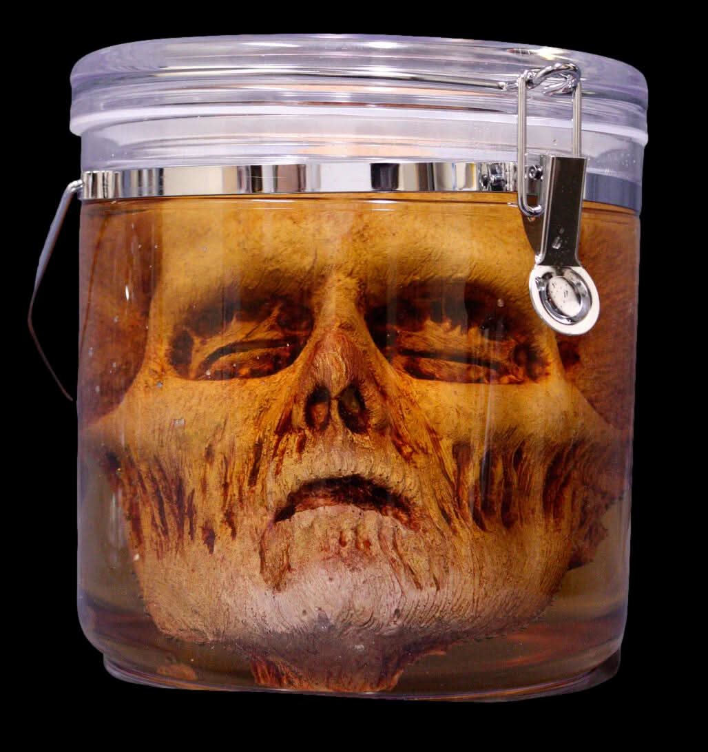 Nell Face Specimen Jar Halloween Prop