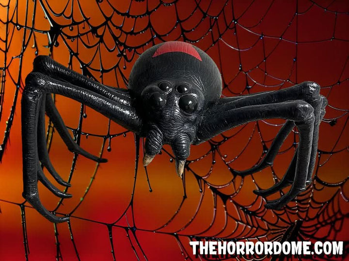 NEW for 2024 "Giant Black Widow Spider" 24" wide, Monster Halloween Prop