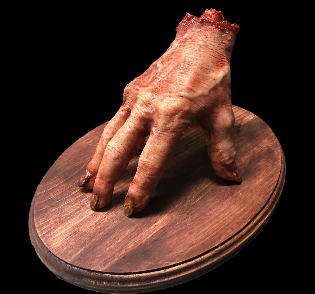 "Severed Evil Hand - Silicone" Human Body Part Halloween Prop