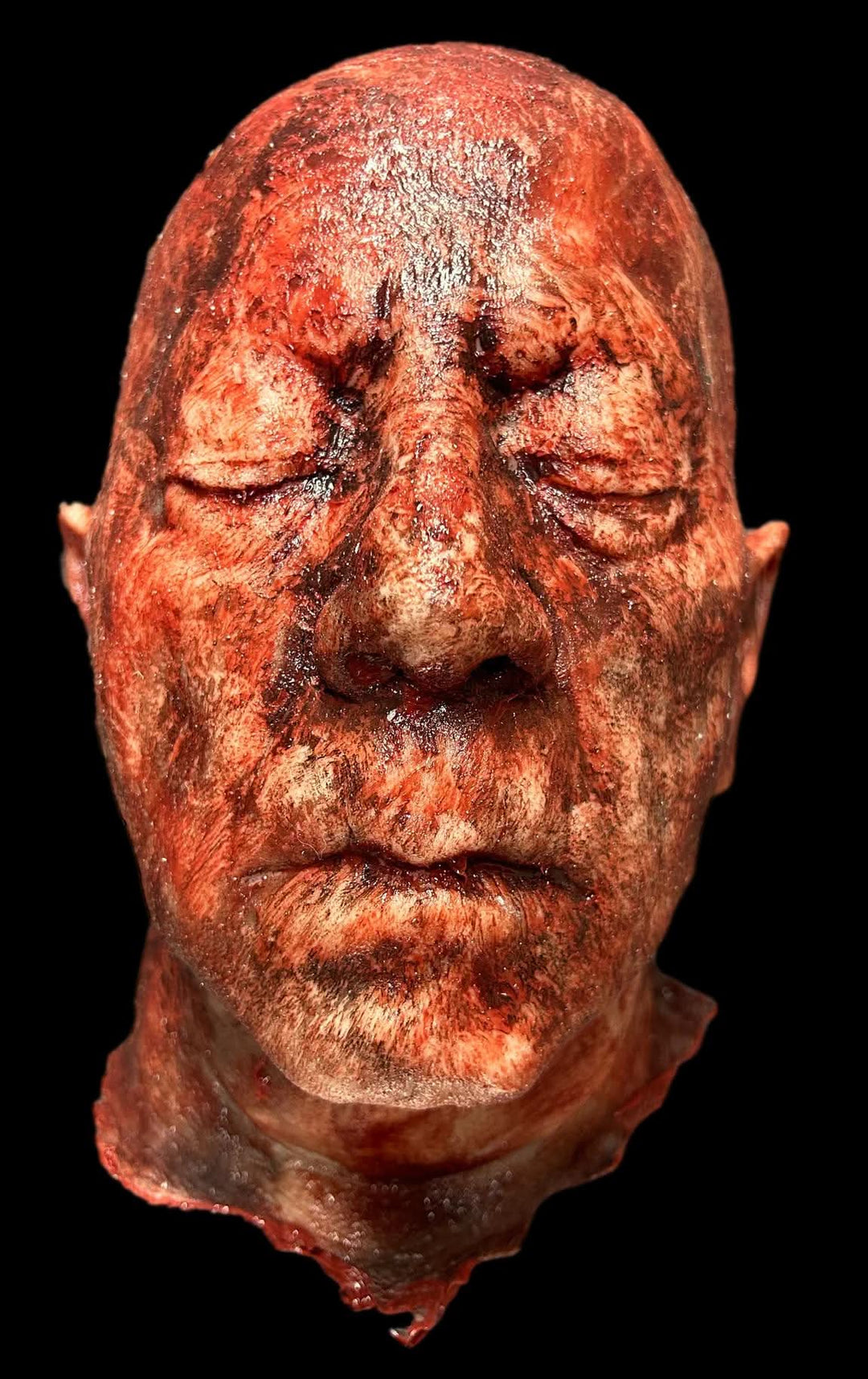 "Silicone Crispy Severed Head" Gory Halloween Prop