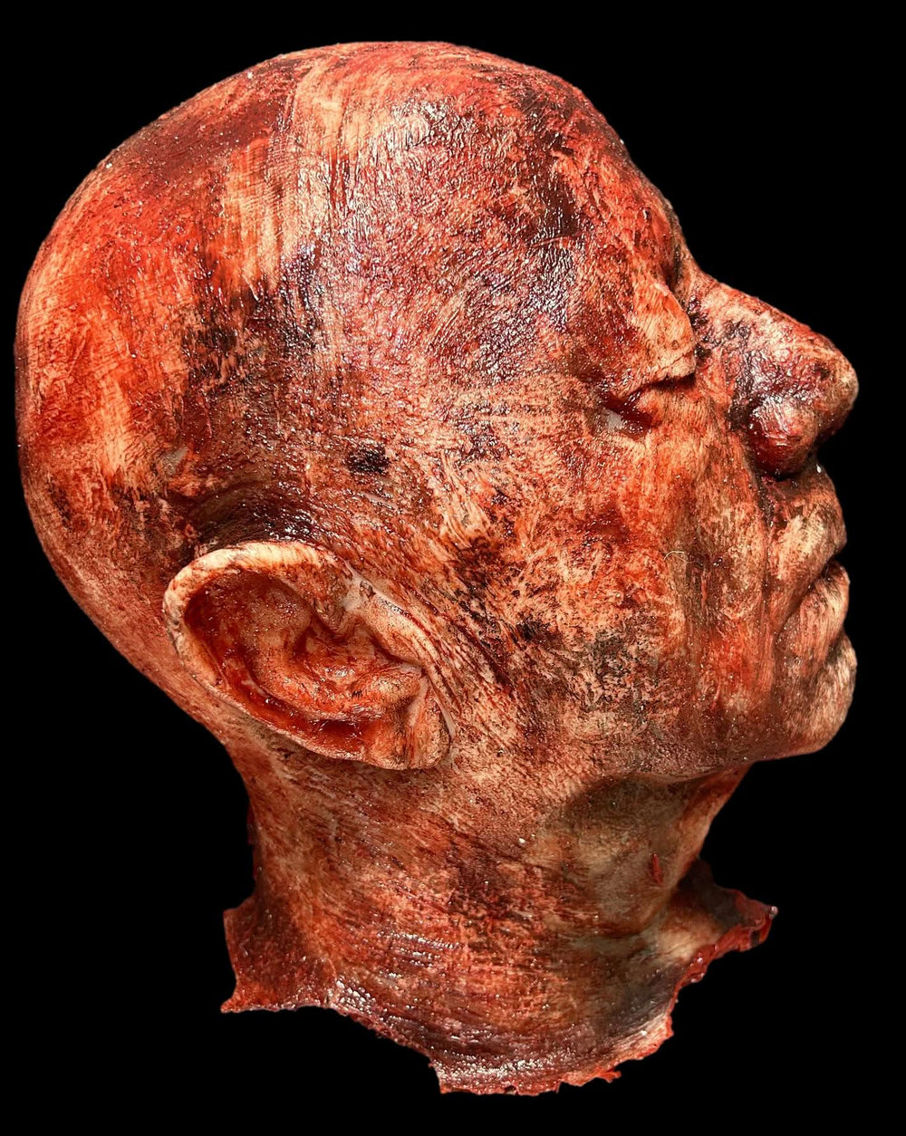 "Silicone Crispy Severed Head" Gory Halloween Prop