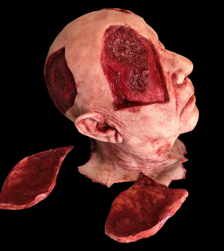 "Silicone Severed Head with Magnetics" Gory Halloween Prop