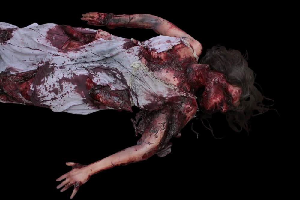 Smashed Meredith Body Halloween Prop