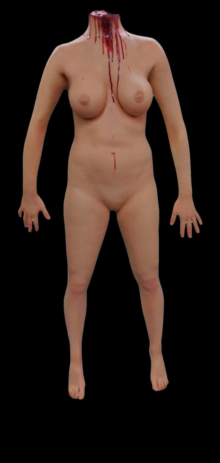 "Standing Decapitated Jessica Body" Professional Full Body Halloween Prop