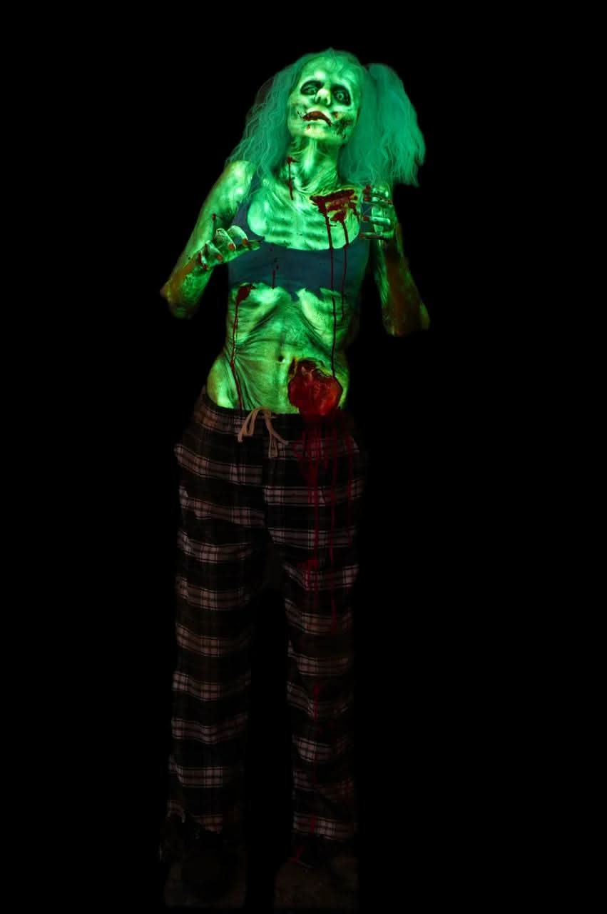 "Standing Glow Ghoul Luttra" Professional Full Body Halloween Prop