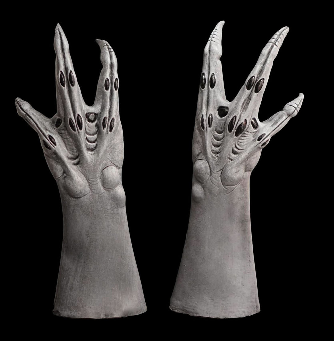 "Ultimate Alien Hands- Grey" Deluxe Latex Halloween Costume Gloves