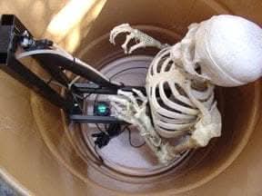 "Barrel Spitter Skeleton" Halloween Animatronic