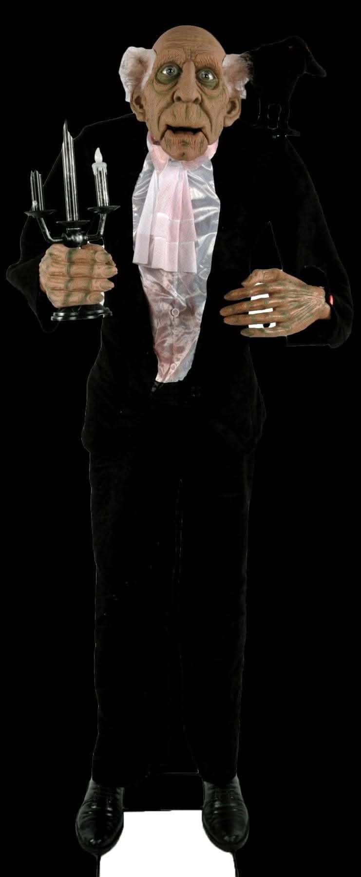 "Butler Greeter" Electric Animated Halloween Prop