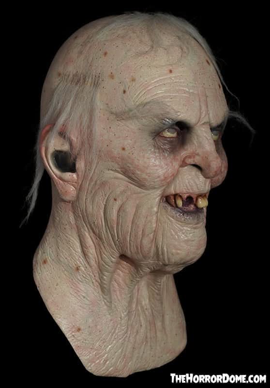 Old Woman Halloween Mask - Elsa: Perfect Partner for Winston the Old Man. Intricately Detailed Collectors-Quality Mask with Realistic Hair and Pale Skin Tone.
