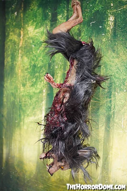 Gutted Baby Werewolf Hanging Prop