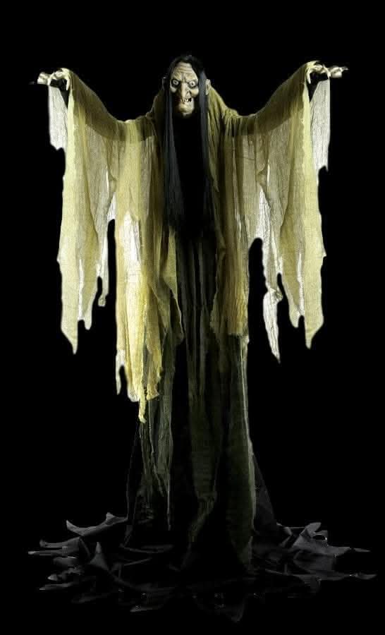 "Hagatha the Towering Witch" Electric Animated Halloween Prop