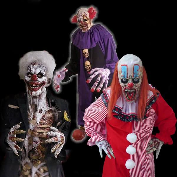 "Horror Clown" HD Studios Pro Halloween Costumes - 3x Package Deal