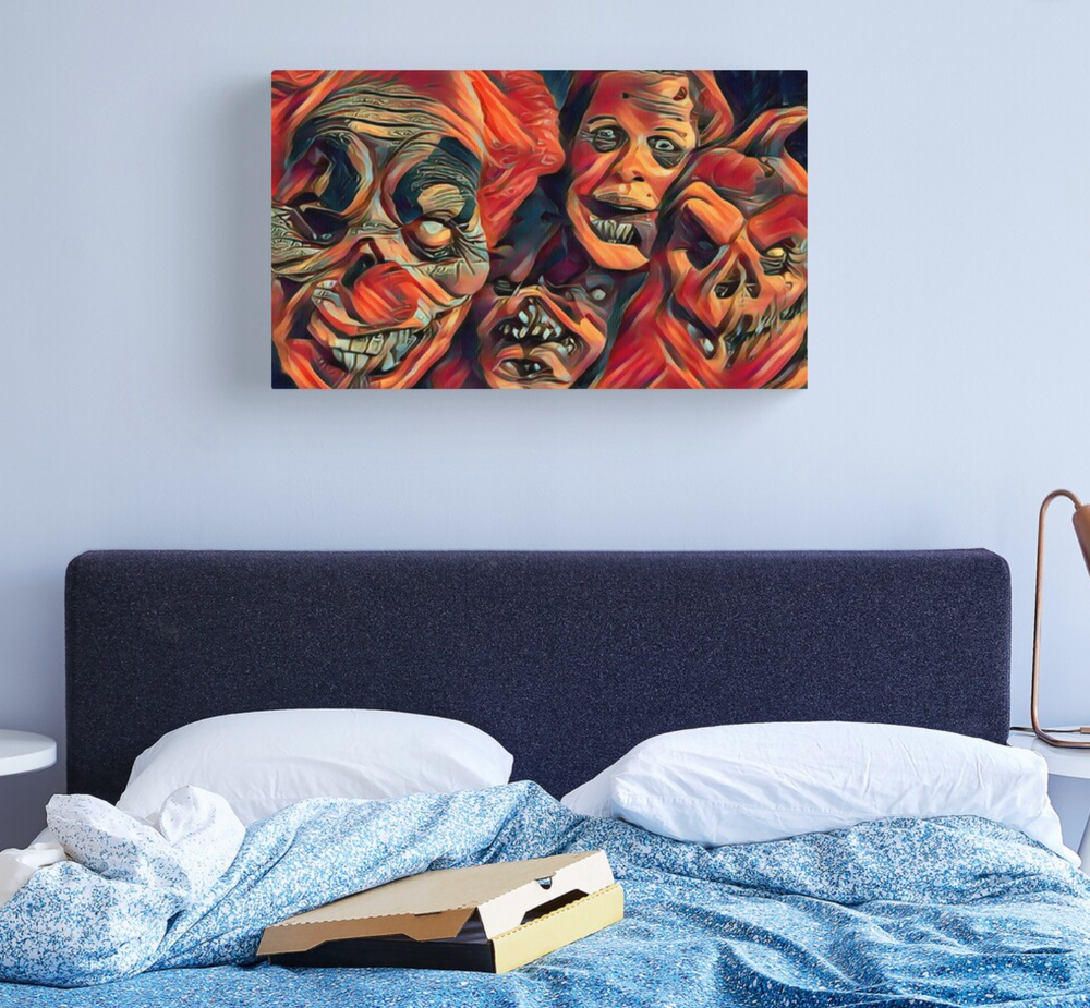 Horror Faces Canvas Print