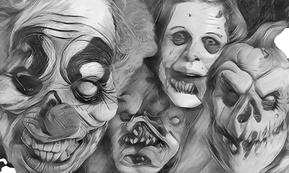 Horror Faces Poster