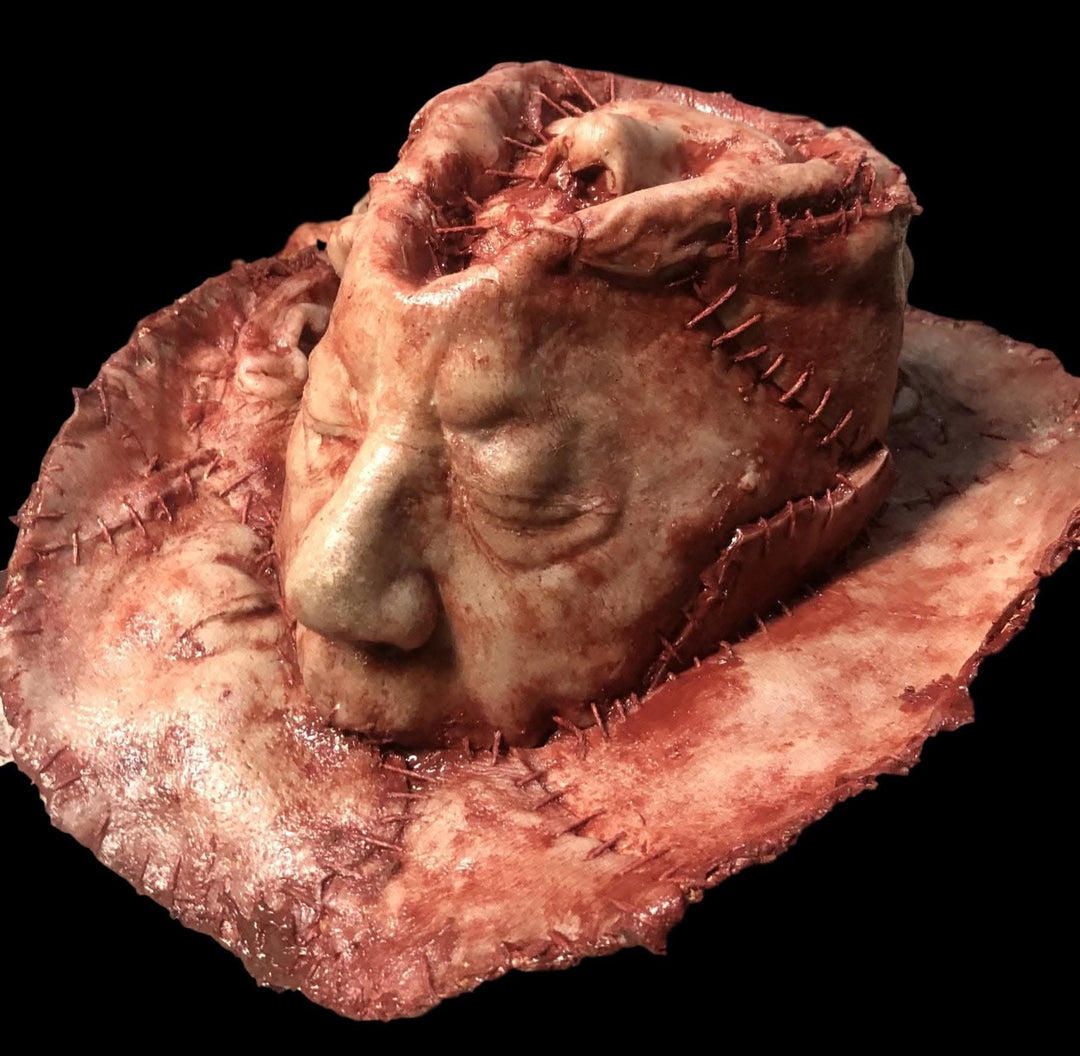 "Human Skin Hat" Halloween Costume Prop