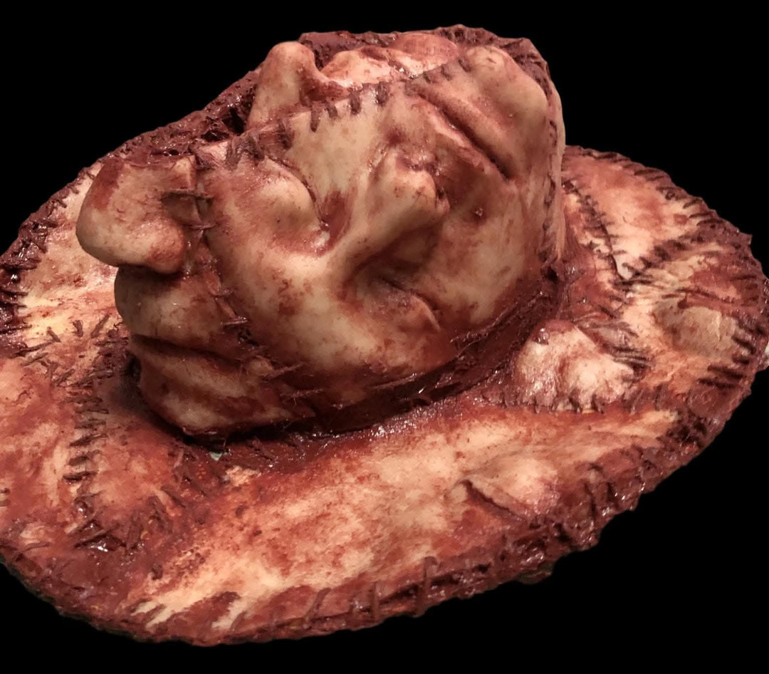 "Human Skin Hat" Halloween Costume Prop