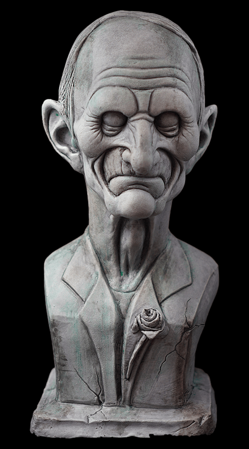 "Madam and Master Macy Ghostly Manor Busts" Halloween Decoration