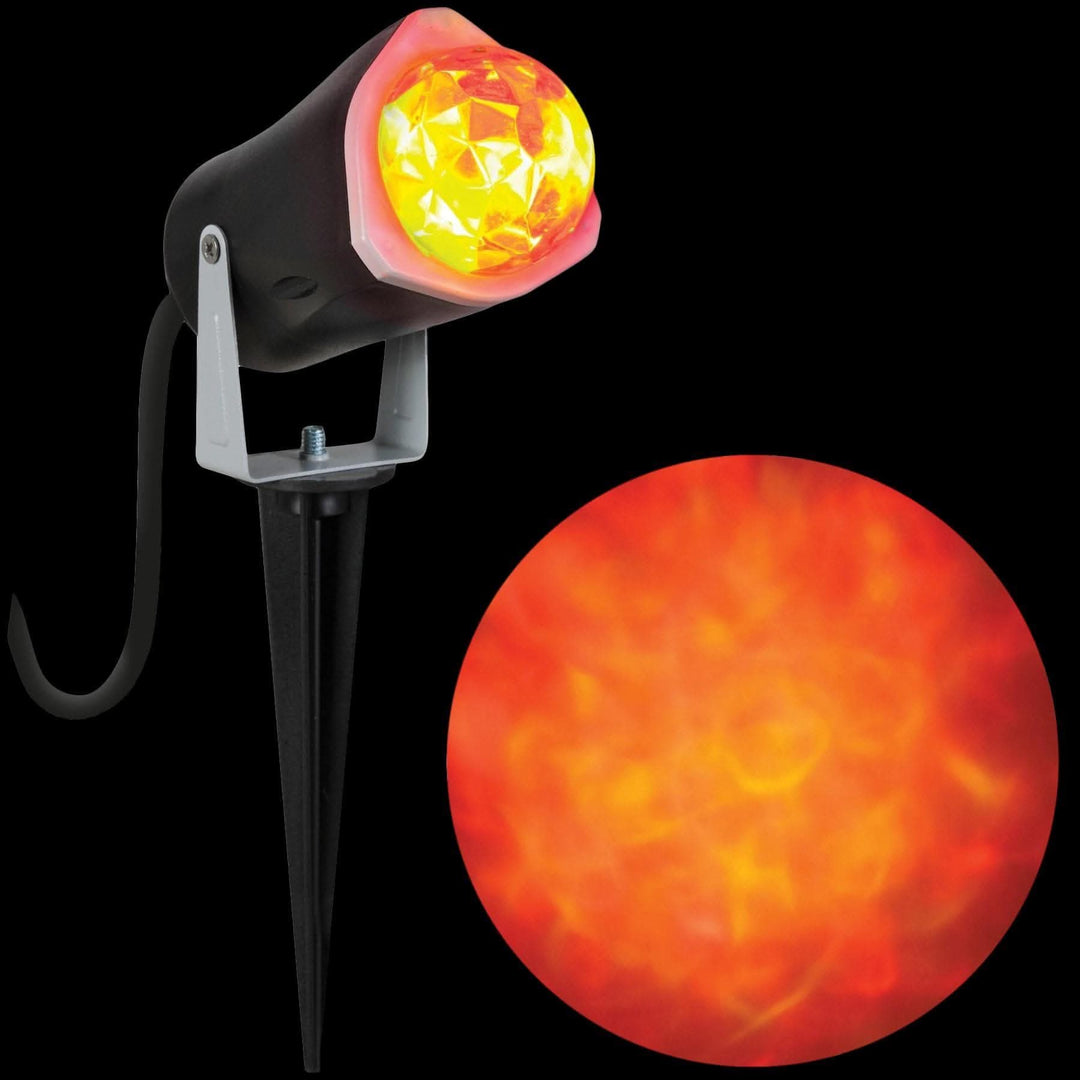 "Outdoor Light Show - Fire and Ice" Haunted House Lighting