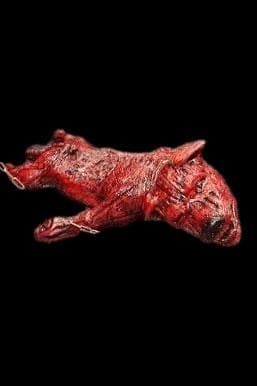 "Skinned Zombie Dog" Bloody Animal Prop