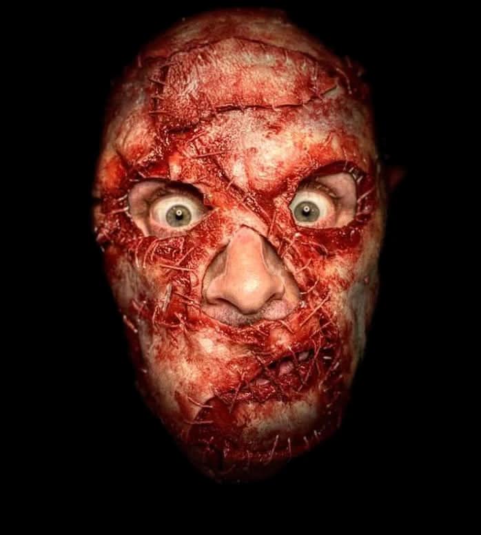 Halloween Mask "Stitched" Skin Silicone Mask